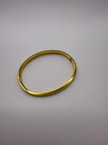 Plain Bangles 6mm in Gold and Silver