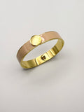Wide Roman Numeral Spring Bangle in 6 Colours and in Gold