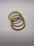 Enamel Stripe Colour Bangles in Gold