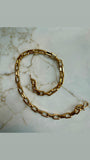 Gold Wide Link Chain Necklace
