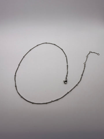 Fine Beaded Choker Chain Necklaces in Gold and Silver
