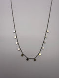 Mini Disc Short Chain Necklaces in Gold and Silver