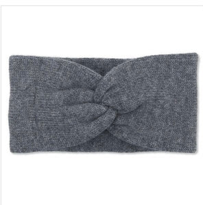 100% Pure Cashmere Plain Knit Headband