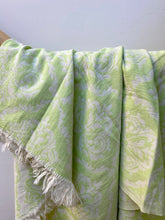 Load image into Gallery viewer, Pure Cotton Venetian Hammam Towel in Green