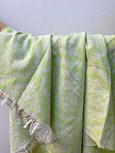 Pure Cotton Venetian Hammam Towel in Green